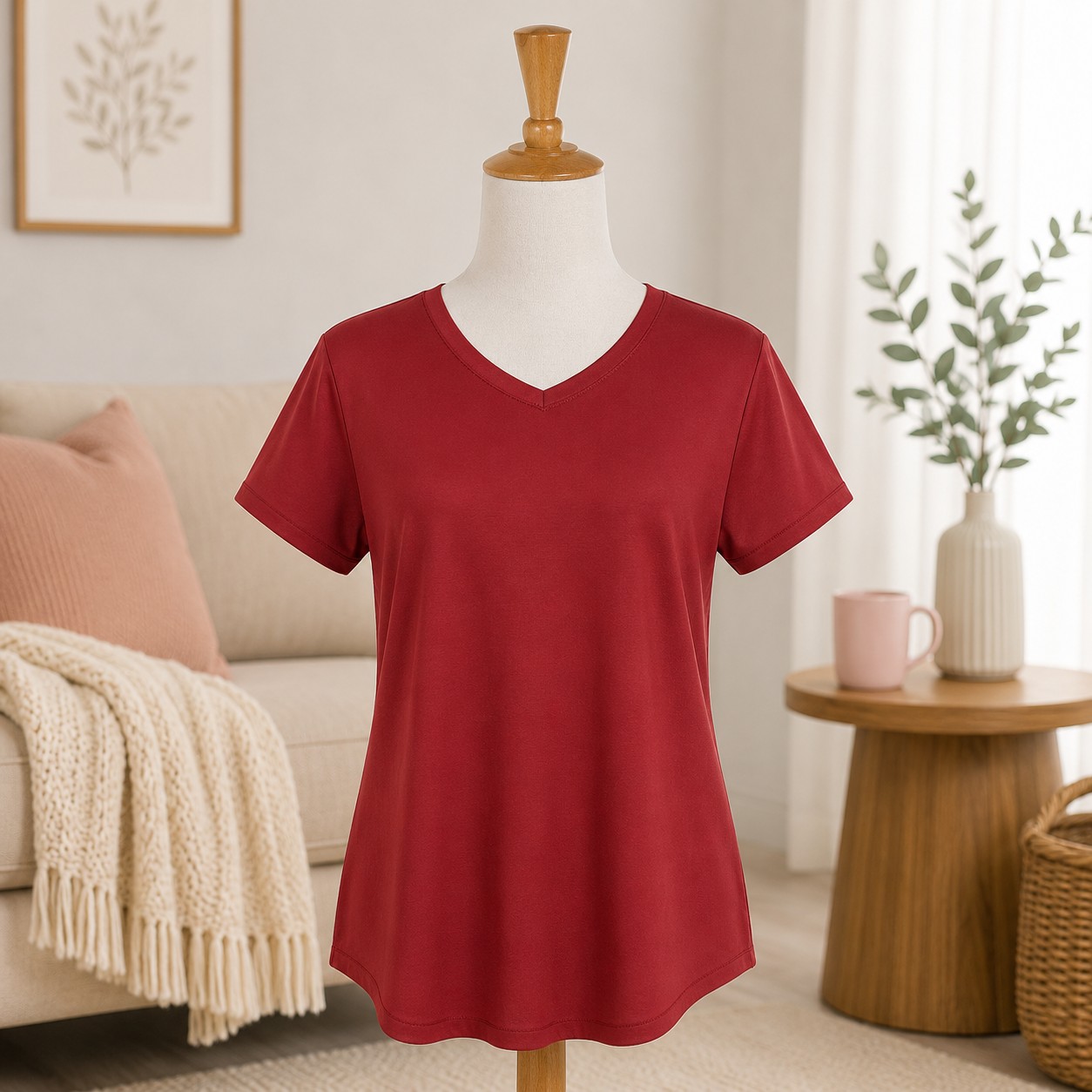 Ruby Red Lounge Shirt